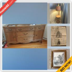 MaxSold Auction: This online auction features French Provincial buffet, royal memorabilia, antique silverplate, kitchenware, home decor, framed art, old Canadian maps, throw pillows and much more!